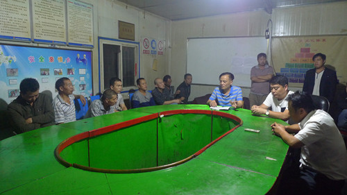 機電安裝公司召開現場會議為施工大干“再鼓勁”