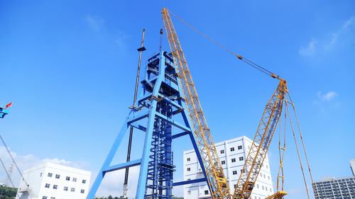 機電安裝公司“四個細節管理”力保孟村礦立井井架安全吊裝