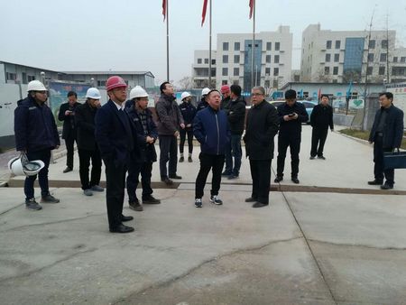陜煤技術研究院院長閔小建一行蒞臨天工公司土建十五施工現場檢查指導工作