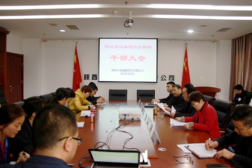 大秦置業(yè)公司：傳達(dá)五會(huì)精神  凝聚發(fā)展動(dòng)力