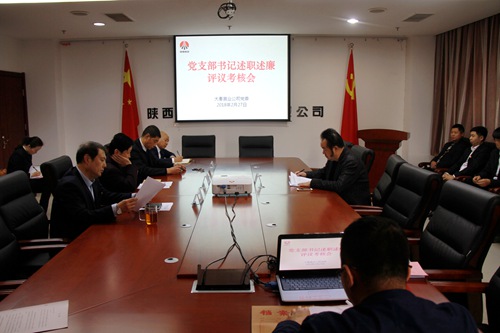 大秦置業公司順利召開黨支部書記抓黨建述職述廉評議考核會