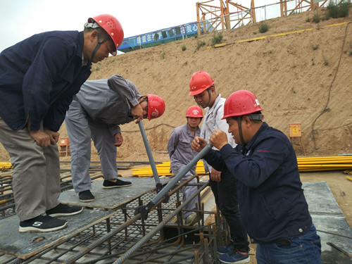 天工公司蒲城清潔能源項目部做好實測實量 嚴抓質量管理