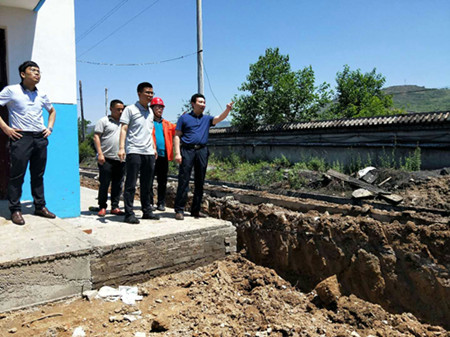 大佛寺礦領導蒞臨陜煤建設天工公司機電安裝一部施工現場指導工作