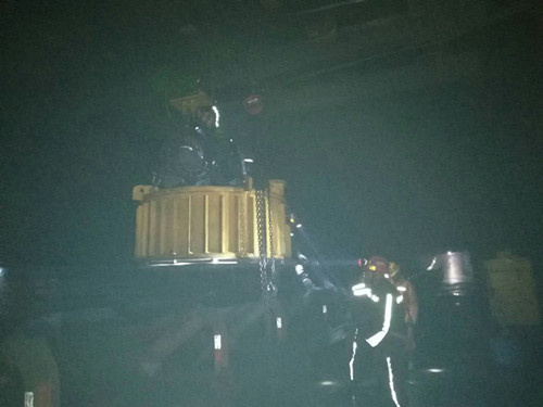 陜煤建設機電安裝公司神府項目部完成紅柳林煤礦井下除鐵器高度調整