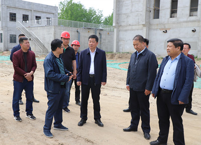 漢中市漢臺區委書記曹宇調研陜煤建設漢中分公司鋪鎮污水處理廠截污干管項目