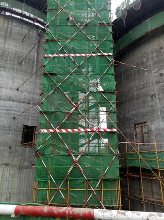 陜煤建設天工公司土建九部:修舊利廢有妙招 架體穩定拉的牢