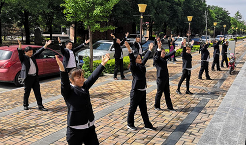 陜煤建設(shè)礦建三公司開展工間操活動(dòng)營(yíng)造健康工作氛圍