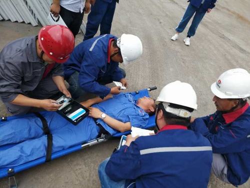 陜煤建設韓城分公司各基層單位積極開展高空墜落事故應急救援演練活動