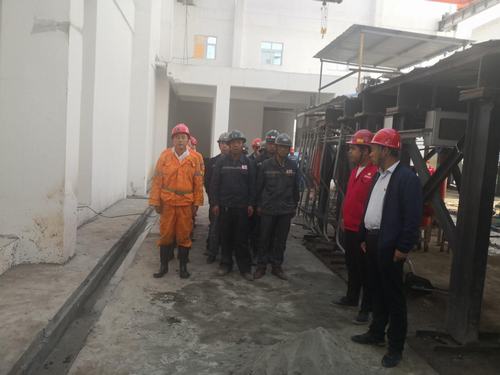 陜煤建設礦建二公司冶坪項目部開展雨季“三防”聯合應急演練