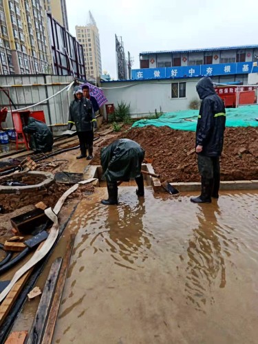 陜煤建設澄合分公司基層單位雨期來臨防汛忙