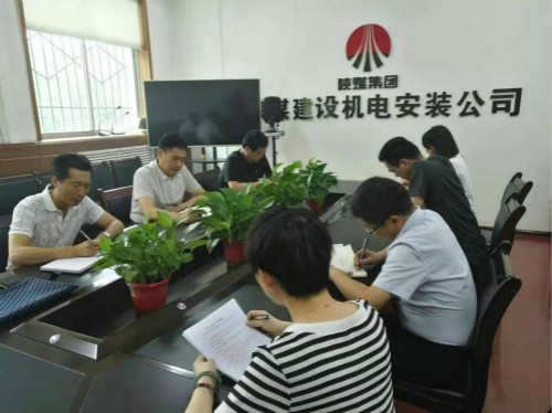 司正林在機電安裝公司調研