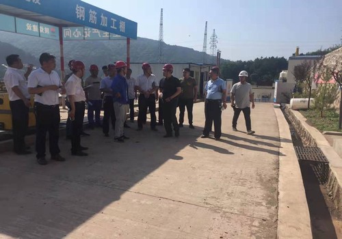 雙龍煤礦領導蒞臨寶雞公司黃陵項目部調研