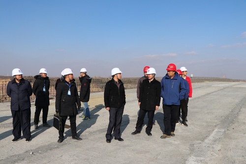 靖神鐵路公司領導蒞臨路橋分公司靖神鐵路項目部檢查