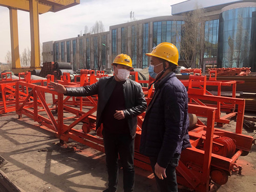 陜煤建設機電安裝公司掀起施工熱潮