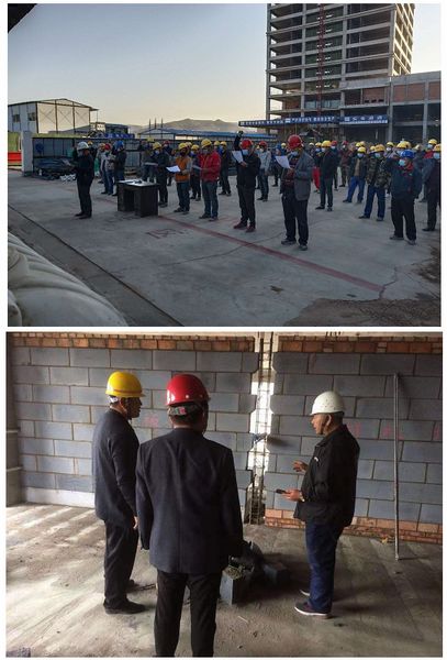 天工公司承建的神木杏花園辦公、公寓樓工程安全先行保質量