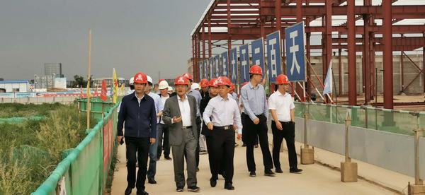 開沃新能源汽車集團董事長黃宏生、渭南市副市長楊武民一行現場推進渭南南京金龍項目建設