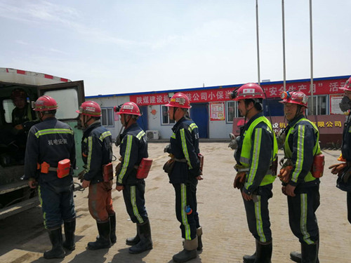 陜煤建設機電安裝公司小保當項目部大干如火如荼