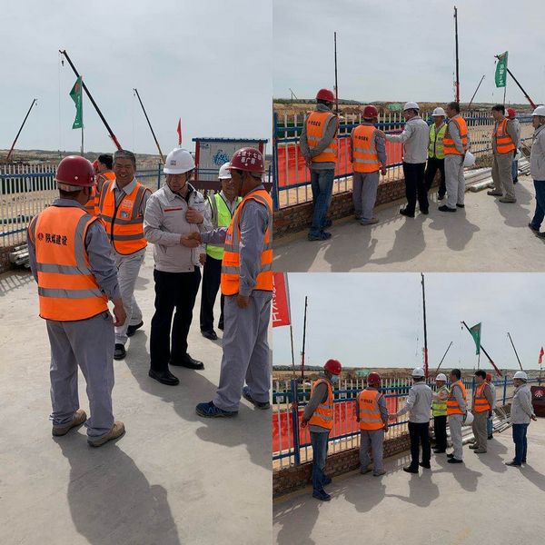 西北電力設(shè)計(jì)院有限公司董事長(zhǎng)、黨委書記胡明深入陜煤建設(shè)天工公司施工現(xiàn)場(chǎng)慰問指導(dǎo)工作