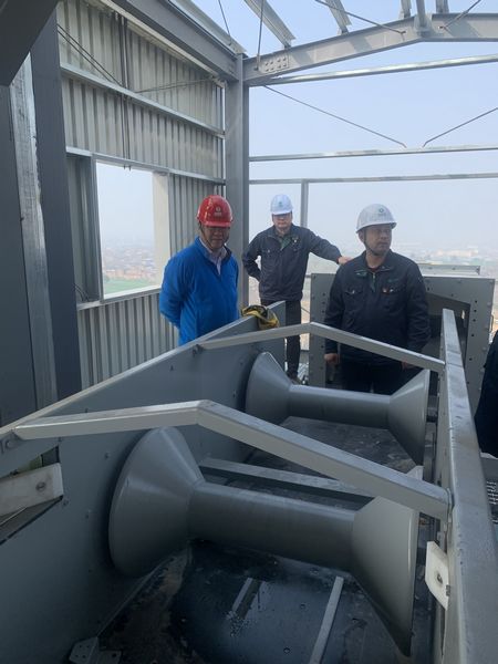 中央儲備糧新建項目領導小組組長、副總經理王錄印蒞臨中儲糧項目部檢查指導工作