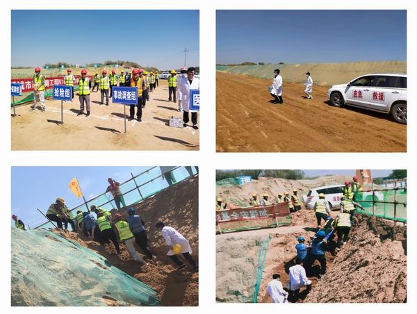 建設集團榆林市科創新城市政一期工程N1項目應急救援演練活動圓滿結束