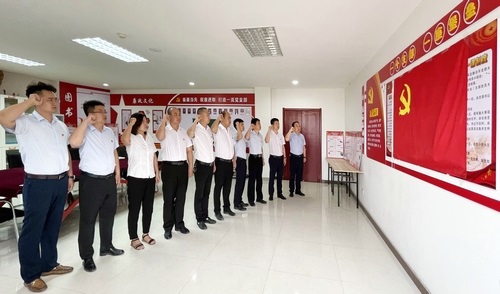 陜煤建設(shè)洗選煤運營公司：莊嚴重溫入黨誓詞 共迎建黨百年華誕