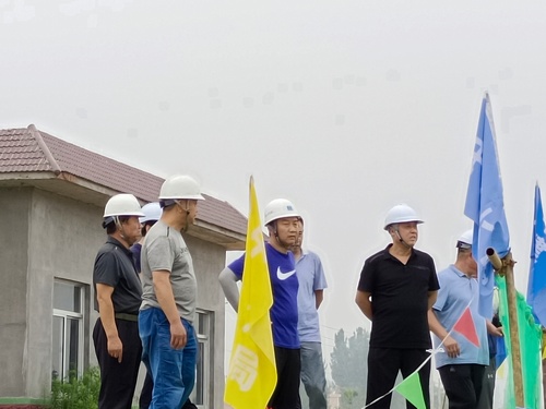 山東省淄博市水利局調研小組深入陜煤建設路橋分公司山東項目施工現場檢查指導工作