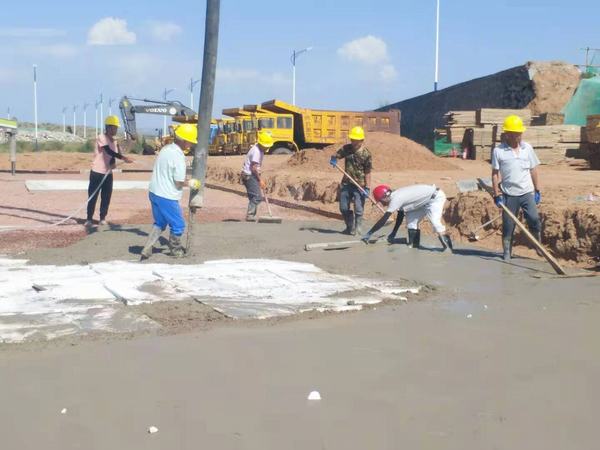 陜煤建設韓城分公司土建九項目部酷暑時節施工忙