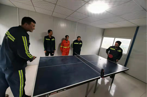 陜煤建設機電安裝公司玉華項目部迎十一乒博活動出彩