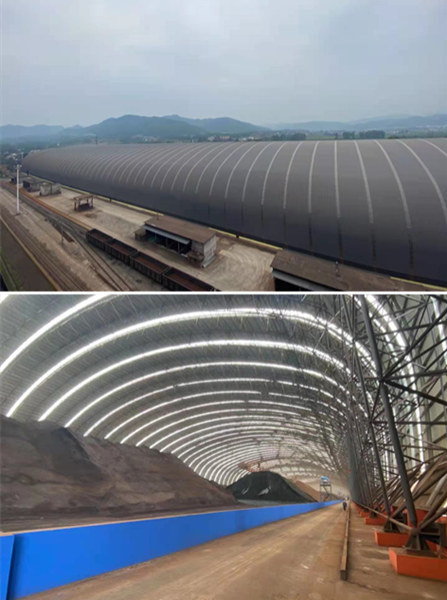 陜煤建設漢中分公司承建的漢鋼一次料場環保治理項目順利通過驗收