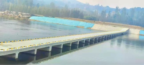 陜煤建設路橋分公司山東省沂源縣沂河（第一污水處理廠至下龍巷段）治理工程主體順利完工