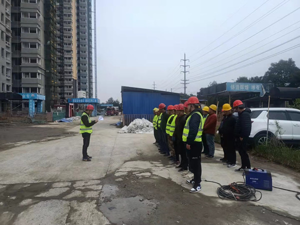 陜煤建設咸陽分公司第五項目部積極開展觸電應急演練