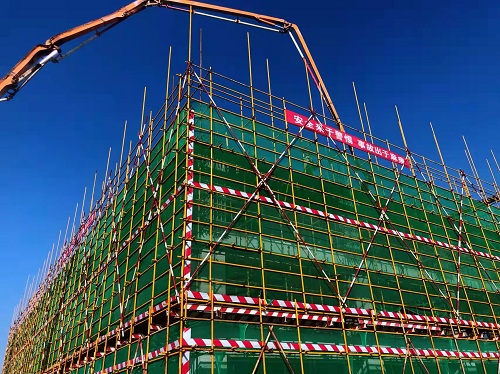 陜煤建設綠宇公司：承建的神渭管運富余煤漿應用工程1#倒班樓順利通過主體驗收