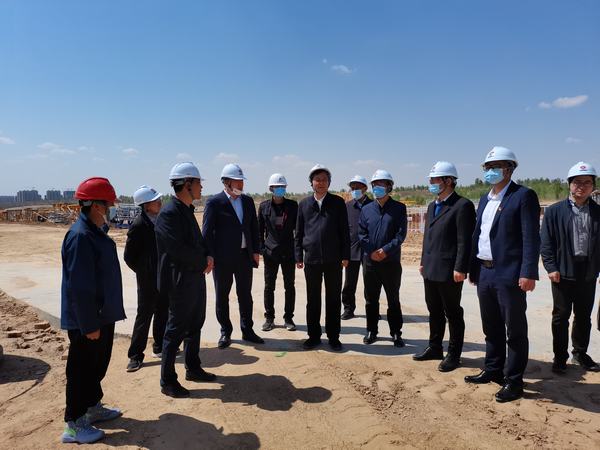 榆林市委副書記、市委黨校校長李雄斌一行蒞臨榆林市委黨校新校區項目檢查指導工作