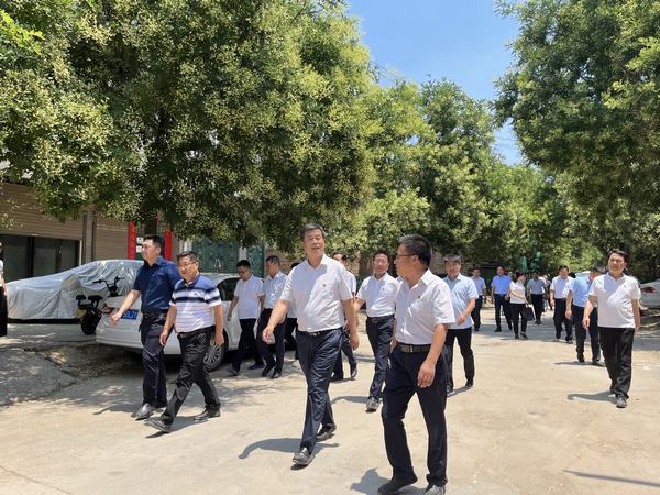 蒲城縣委書記張毅鋒一行深入蒲城縣槐院里歷史文化街區項目進行視察