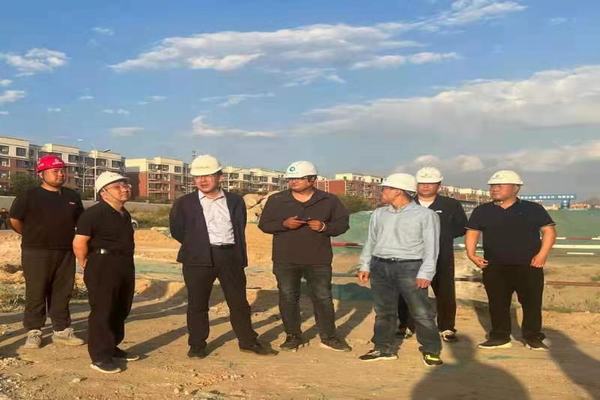 包頭市東河區副區長楊建軍一行蒞臨陜煤建設天工公司中潤府（一期）項目指導工作