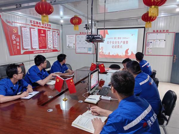 陜煤建設渭南分公司第二安裝項目部用“三化”為安全建壘