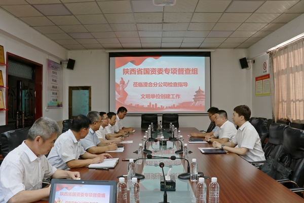 陜西省國(guó)資委宣傳處四級(jí)調(diào)研員董濰一行深入陜煤建設(shè)澄合分公司督查精神文明建設(shè)工作