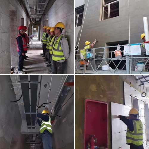 陜煤建設榆林市第二醫院科研辦公樓裝修維修工程：堅守崗位不松懈 履職盡責保生產