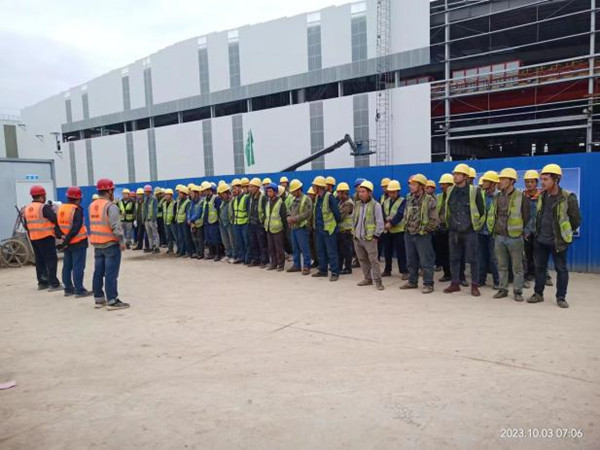 陜煤建設漢中分公司漢鋼新建中厚板項目:搶抓十月黃金期,工程建設加速度