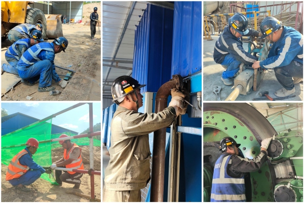 陜煤建設(shè)礦建三公司:弧光閃閃大干忙