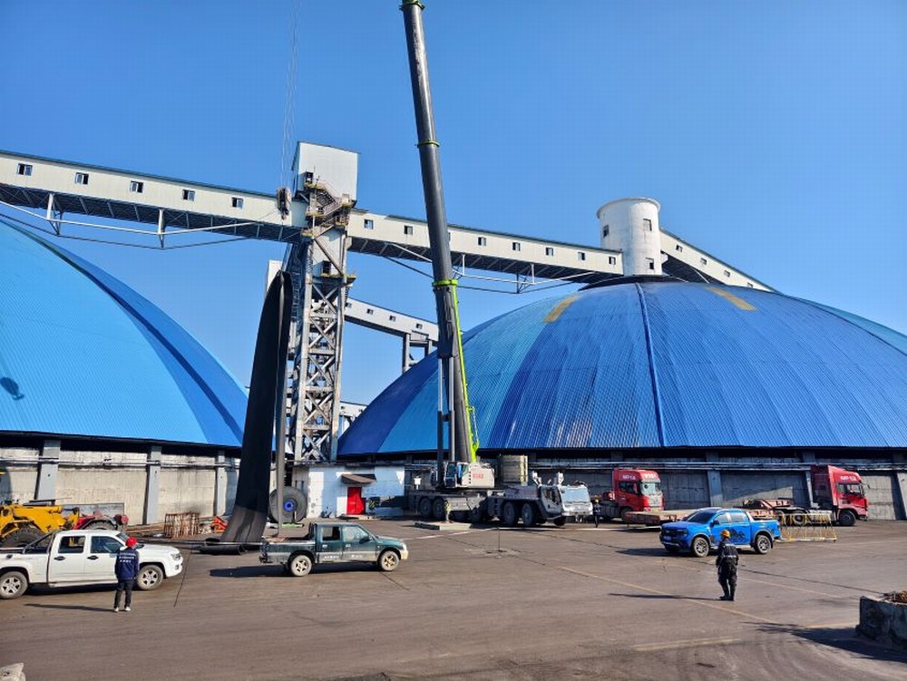 陜煤建設洗選煤運營公司第三項目部：風雨無阻保生產，103 膠帶機更換帶面工程紀實
