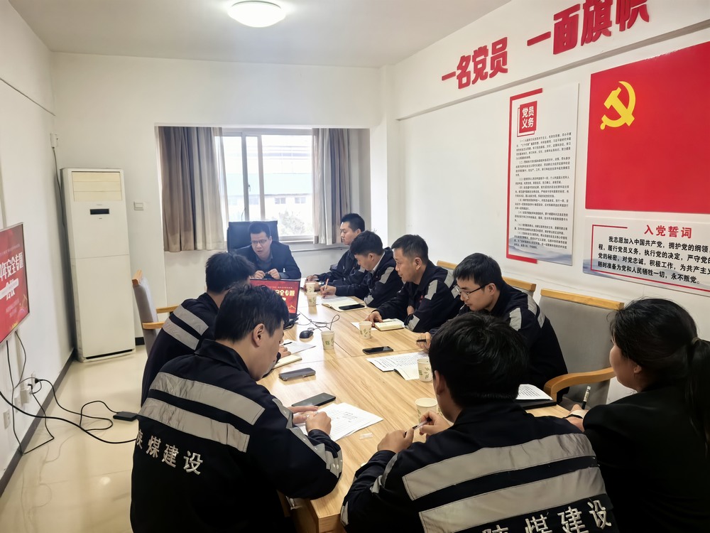 陜煤建設洗選煤運營公司神渭蒲城運營項目部: “主題黨日+”激發黨員活力,筑牢“百日安全”防線
