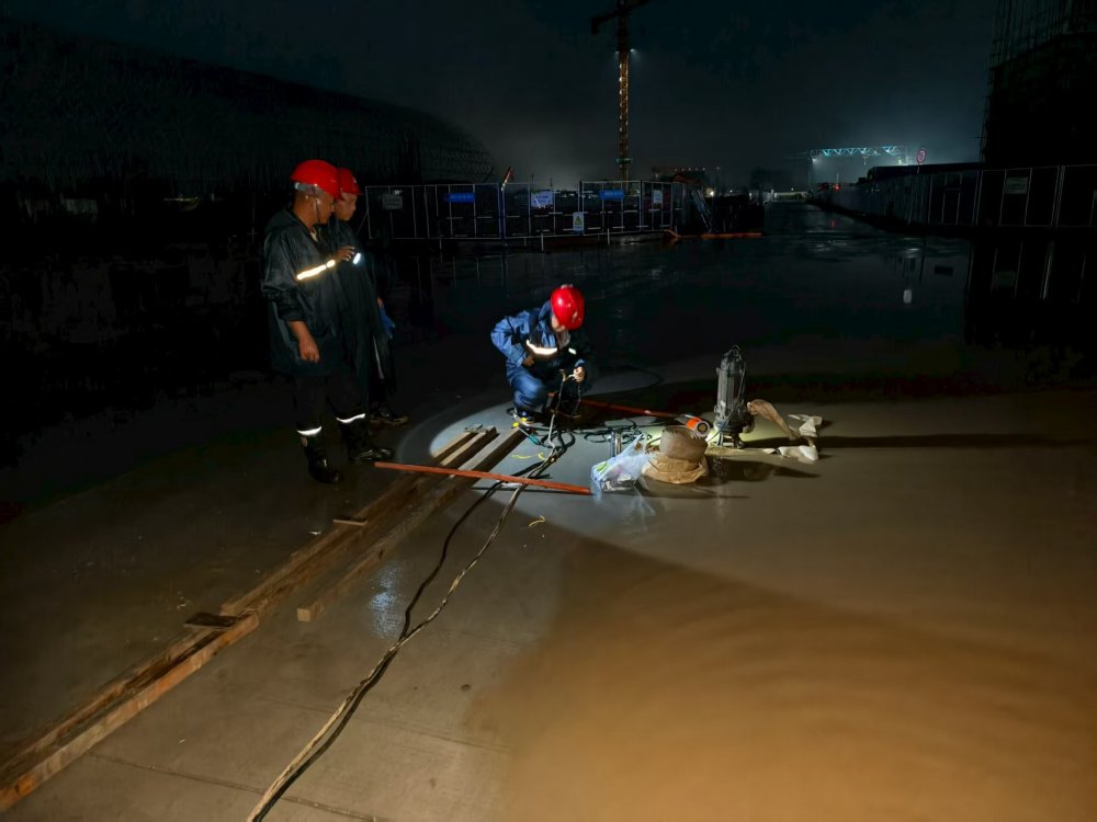 陜煤建設韓城分公司土建四項目部：風雨無阻趕工期 晝夜奮戰顯擔當