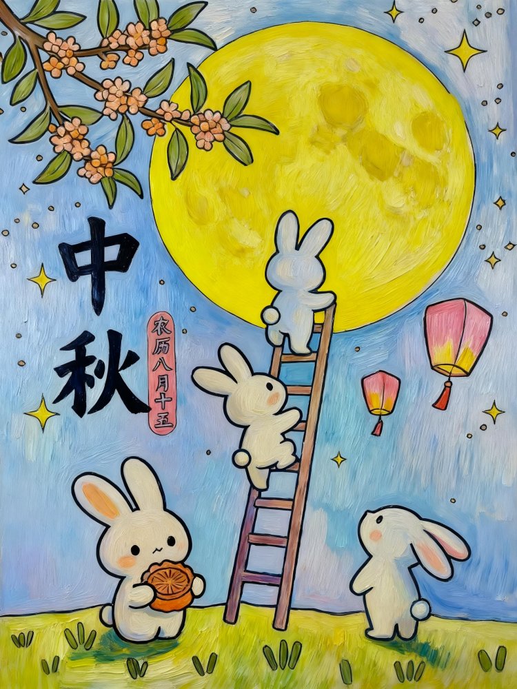 喜迎團圓月，妙筆繪中秋